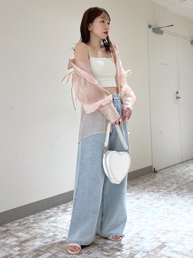 「へザー」｜みさっきーさん（レディース・154cm）の夏コーディネート
