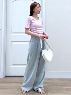 「へザー」｜みさっきーさん（レディース・154cm）の春コーディネート