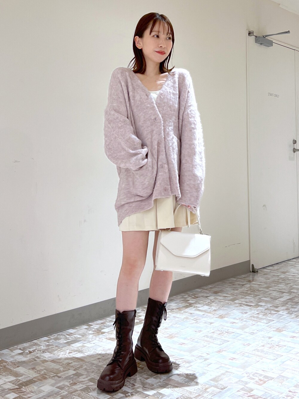 EP Booster 美品 ベルト付きプリーツミニスカート 183809を使った人気