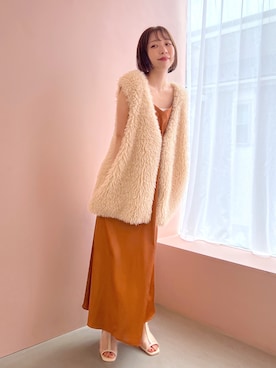「Heather（ヘザー）のアイテム（その他アウター）」を使った、みさっきーさん（レディース・154cm）の夏コーディネート