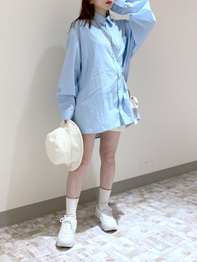 「韓国風コーデ」｜「アイテム（財布/小物）」を使った、みさっきーさん（レディース・154cm）の夏コーディネート