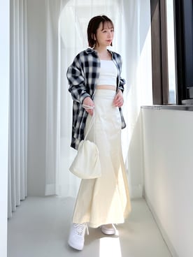 「へザー」｜みさっきーさん（レディース・154cm）の夏コーディネート