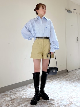 「へザー」｜「アイテム（ブーツ）」を使った、みさっきーさん（レディース・154cm）の春コーディネート