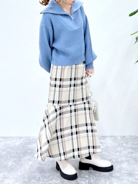 「Heather（ヘザー）のアイテム（財布/小物）」を使った、みさっきーさん（レディース・154cm）の秋コーディネート