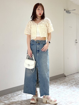 「キャミソール」｜みさっきーさん（レディース・154cm）の夏コーディネート
