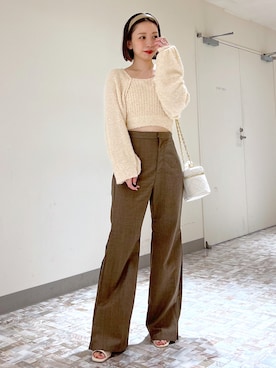 「へザー」｜「アイテム（パンツ）」を使った、みさっきーさん（レディース・154cm）の夏コーディネート