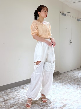 「へザー」｜みさっきーさん（レディース・154cm）の夏コーディネート