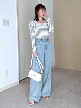 「へザー」｜みさっきーさん（レディース・154cm）の春コーディネート