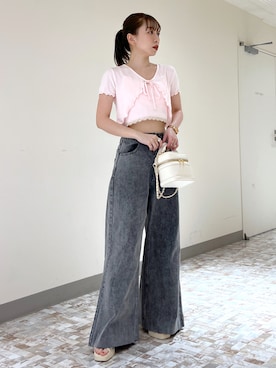「へザー」｜みさっきーさん（レディース・154cm）の春コーディネート