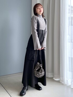 「へザー」｜「アイテム（ワンピース/ドレス）」を使った、みさっきーさん（レディース・154cm）の秋コーディネート