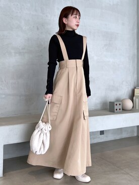 「へザー」｜「アイテム（ワンピース/ドレス）」を使った、みさっきーさん（レディース・154cm）の冬コーディネート