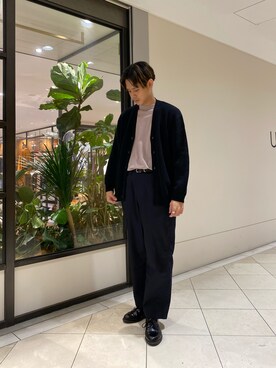 「URBAN RESEARCH（アーバンリサーチ）のアイテム（チノパンツ）」を使った、カネミツさん（メンズ・181cm）の秋コーディネート