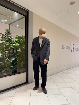 「URBAN RESEARCH（アーバンリサーチ）のアイテム（その他アウター）」を使った、カネミツさん（メンズ・181cm）の冬コーディネート