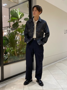「Scye（サイ）のアイテム（トップス）」を使った、カネミツさん（メンズ・181cm）の夏コーディネート