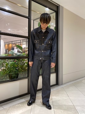 「URBAN RESEARCH（アーバンリサーチ）のアイテム（デニムジャケット）」を使った、カネミツさん（メンズ・181cm）の夏コーディネート