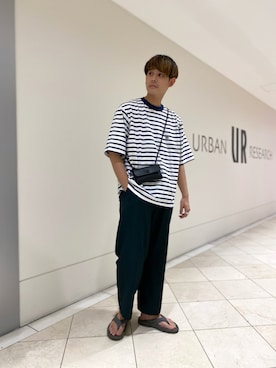 「Scye（サイ）のアイテム（トップス）」を使った、カネミツさん（メンズ・181cm）の夏コーディネート
