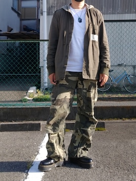 「Abercrombie&Fitch（アバークロンビーアンドフィッチ）のアイテム（パンツ）」を使った、328【相互】さん（メンズ・181cm）の春コーディネート
