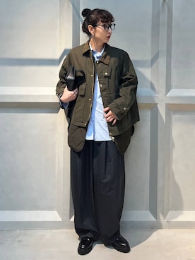 「アイテム（ブルゾン）」を使った、kyokoさん（レディース・165cm）の秋コーディネート