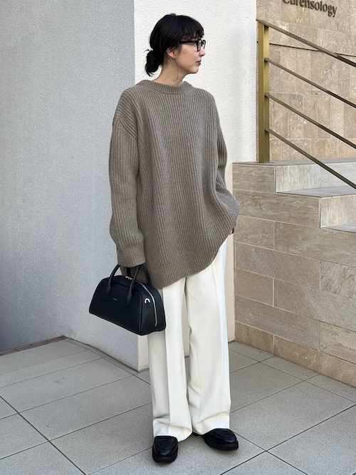 Curensology(カレンソロジー)/ウールライクストレッチパンツ