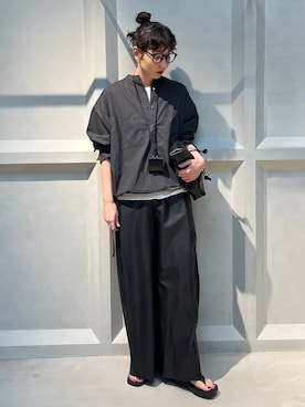 「アイテム（クラッチバッグ）」を使った、kyokoさん（レディース・165cm）の夏コーディネート