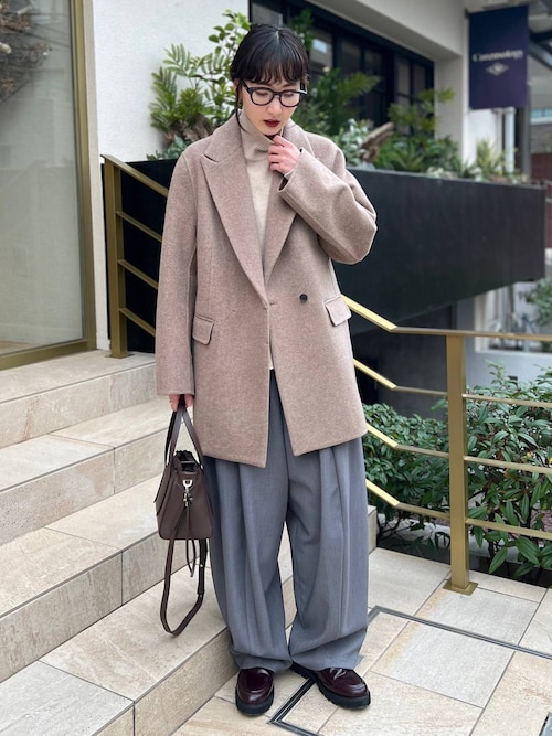 Curensology ウールカシミヤニットワンピース　グレー　36 Curensology｜ウールカシミヤニットワンピース | Rakuten Fashion(楽天