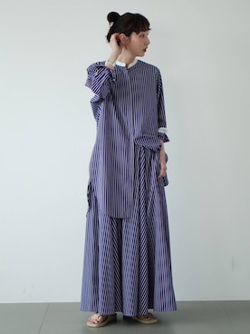 「Curensology（カレンソロジー）のアイテム（サンダル）」を使った、kyokoさん（レディース・165cm）の夏コーディネート