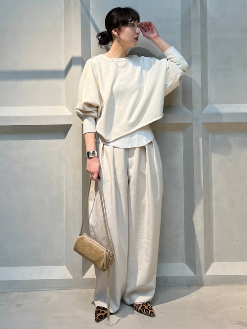 【新品】Curensology コットンシルクニットタンクトップ　ホワイト Curensology(カレンソロジー)/コットンシルクニットタンクトップ