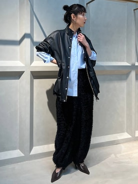 「Curensology（カレンソロジー）のアイテム（ブルゾン）」を使った、kyokoさん（レディース・165cm）の夏コーディネート