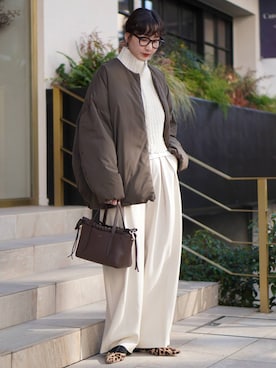 「リラックス」｜kyokoさん（レディース・165cm）の秋コーディネート