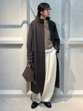 「アイテム（トレンチコート）」を使った、kyokoさん（レディース・165cm）の秋コーディネート