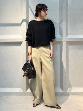 「アイテム（バングル/リストバンド）」を使った、kyokoさん（レディース・165cm）の秋コーディネート