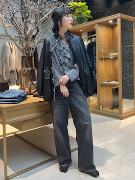 「Curensology（カレンソロジー）のアイテム（ブルゾン）」を使った、kyokoさん（レディース・165cm）の秋コーディネート