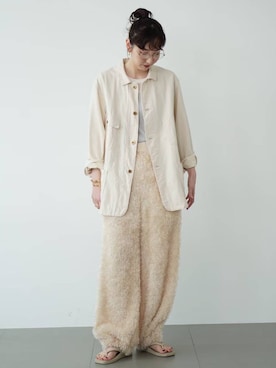 「アイテム（バングル/リストバンド）」を使った、kyokoさん（レディース・165cm）の夏コーディネート