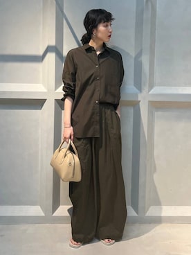 「Curensology（カレンソロジー）のアイテム（サンダル）」を使った、kyokoさん（レディース・165cm）の夏コーディネート