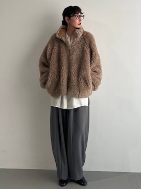 「Curensology（カレンソロジー）のアイテム（ブルゾン）」を使った、kyokoさん（レディース・165cm）の秋コーディネート