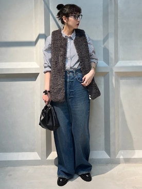 「アイテム（クラッチバッグ）」を使った、kyokoさん（レディース・165cm）の夏コーディネート