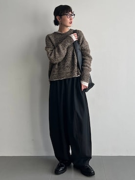 「リラックス」｜kyokoさん（レディース・165cm）の冬コーディネート