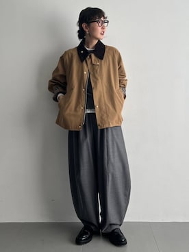 「Curensology（カレンソロジー）のアイテム（ブルゾン）」を使った、kyokoさん（レディース・165cm）の冬コーディネート