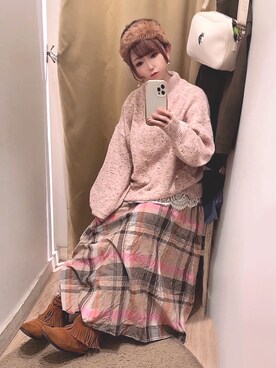 ＊myuu🐈‍⬛＊さん（レディース・148cm）の冬コーディネート