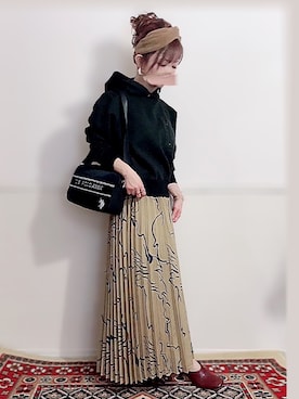 「アイテム（パーカー）」を使った、＊myuu🐈‍⬛＊さん（レディース・148cm）の秋コーディネート