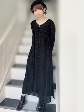 「Rewde（ルゥデ）のアイテム」を使った、＊myuu🐈‍⬛＊さん（レディース・148cm）の秋コーディネート