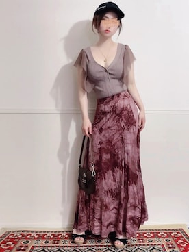 「Bab（バブ）のアイテム（アクセサリー）」を使った、＊myuu🐈‍⬛＊さん（レディース・148cm）の夏コーディネート