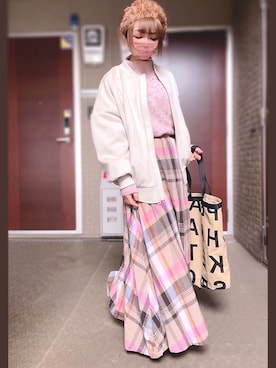 「Bab（バブ）のアイテム（アクセサリー）」を使った、＊myuu🐈‍⬛＊さん（レディース・148cm）の冬コーディネート