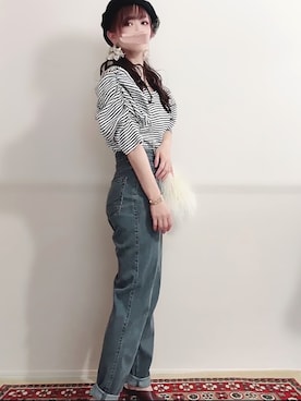 「フレンチカジュアル」｜「アイテム（パンプス）」を使った、＊myuu🐈‍⬛＊さん（レディース・148cm）の秋コーディネート