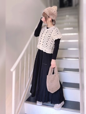 ＊myuu🐈‍⬛＊さん（レディース・148cm）の冬コーディネート