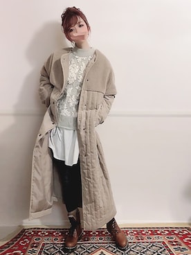 ＊myuu🐈‍⬛＊さん（レディース・148cm）の冬コーディネート