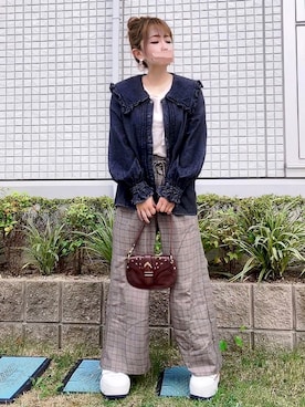 「something_jean」｜「アイテム（アクセサリー）」を使った、＊myuu🐈‍⬛＊さん（レディース・148cm）の夏コーディネート