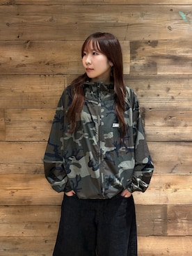 「XLARGE（エクストララージ）のLIGHTWEIGHT HOODED JACKET（ナイロンジャケット、その他）」を使った、sa$さん（レディース・152cm）の秋コーディネート