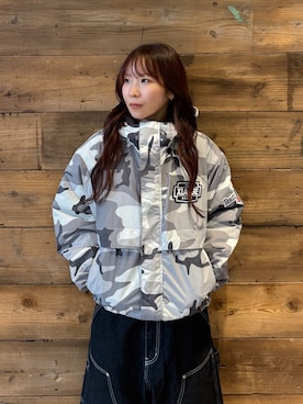 「XLARGE（エクストララージ）のNYLON PUFFER JACKET（ブルゾン、その他）」を使った、sa$さん（レディース・152cm）の秋コーディネート