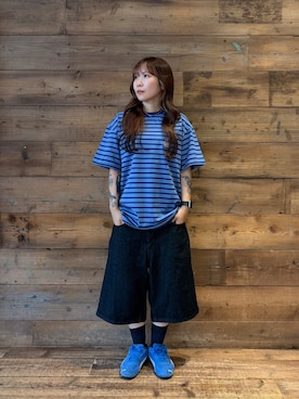 「XLARGE（エクストララージ）のアイテム」を使った、ちわわさん（レディース・152cm）の夏コーディネート